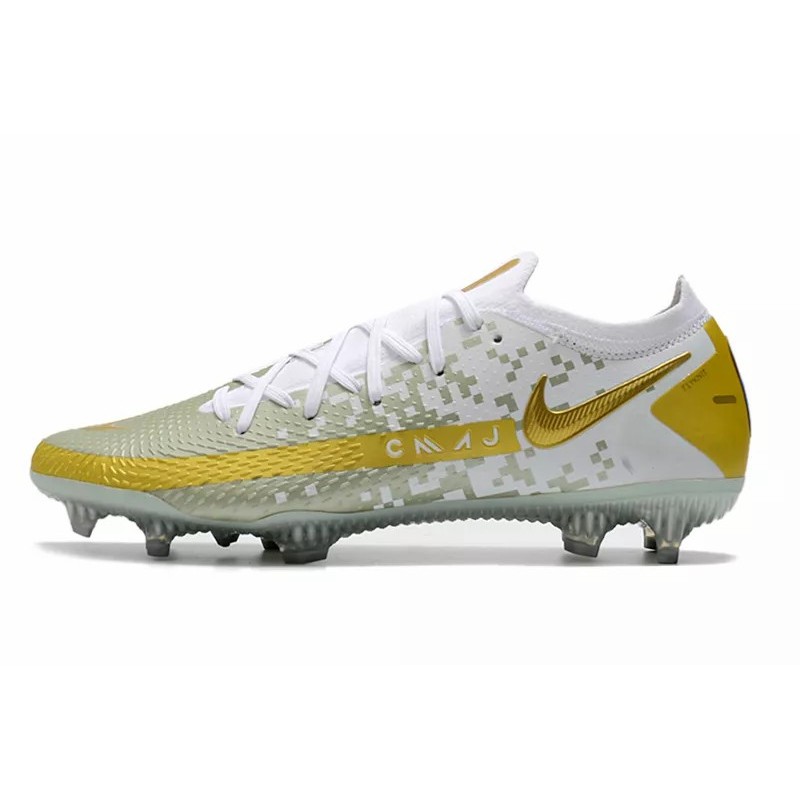 Botas de Fútbol Nike Phantom GT Elite FG Amarillo / Gris&Blanco&Amarillo / Blanco&Gris / Negro&Blanco / Rosado&Verde Oscuro / Blanco / Gris&Azul / Blanco&Amarillo / Amarillo Fluorescente (#39~#45)