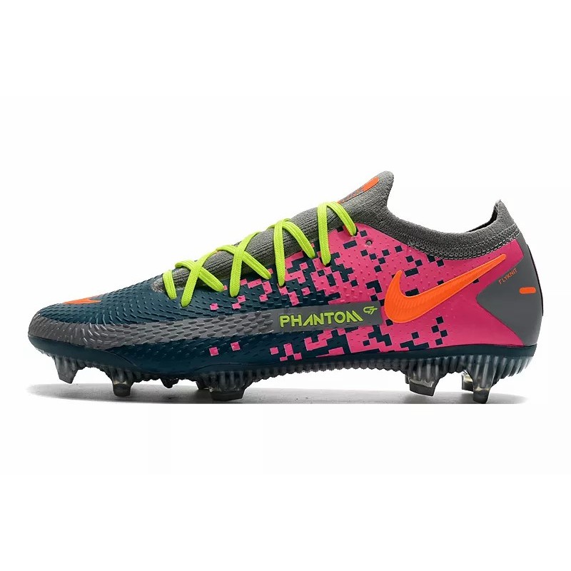 Botas de Fútbol Nike Phantom GT Elite FG Amarillo / Gris&Blanco&Amarillo / Blanco&Gris / Negro&Blanco / Rosado&Verde Oscuro / Blanco / Gris&Azul / Blanco&Amarillo / Amarillo Fluorescente (#39~#45)