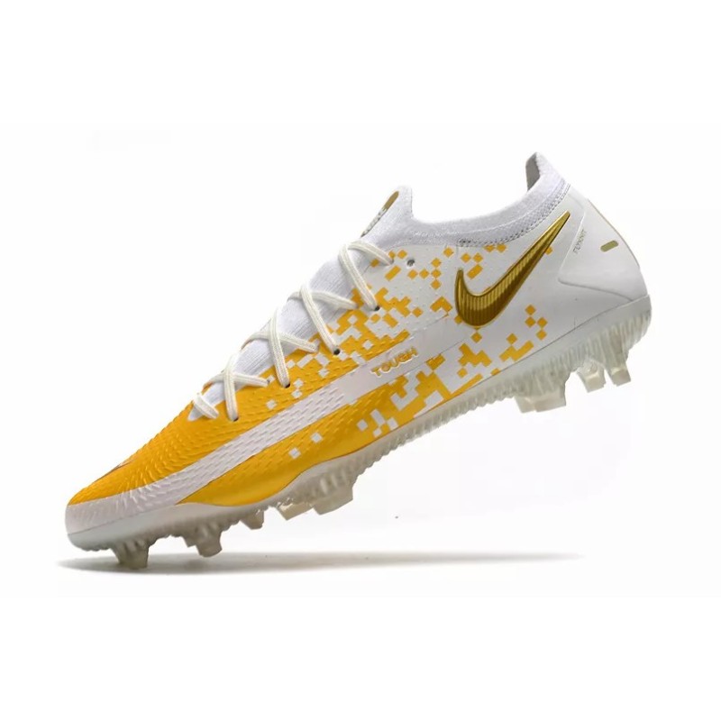 Botas de Fútbol Nike Phantom GT Elite FG Amarillo / Gris&Blanco&Amarillo / Blanco&Gris / Negro&Blanco / Rosado&Verde Oscuro / Blanco / Gris&Azul / Blanco&Amarillo / Amarillo Fluorescente (#39~#45)