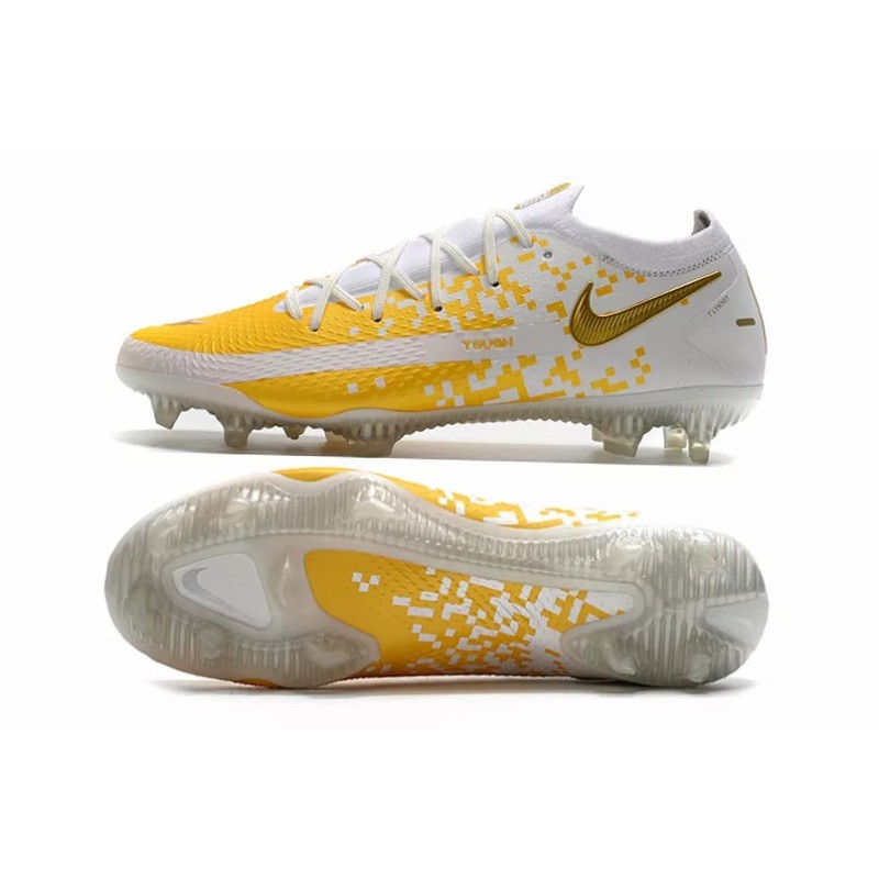 Botas de Fútbol Nike Phantom GT Elite FG Amarillo / Gris&Blanco&Amarillo / Blanco&Gris / Negro&Blanco / Rosado&Verde Oscuro / Blanco / Gris&Azul / Blanco&Amarillo / Amarillo Fluorescente (#39~#45)