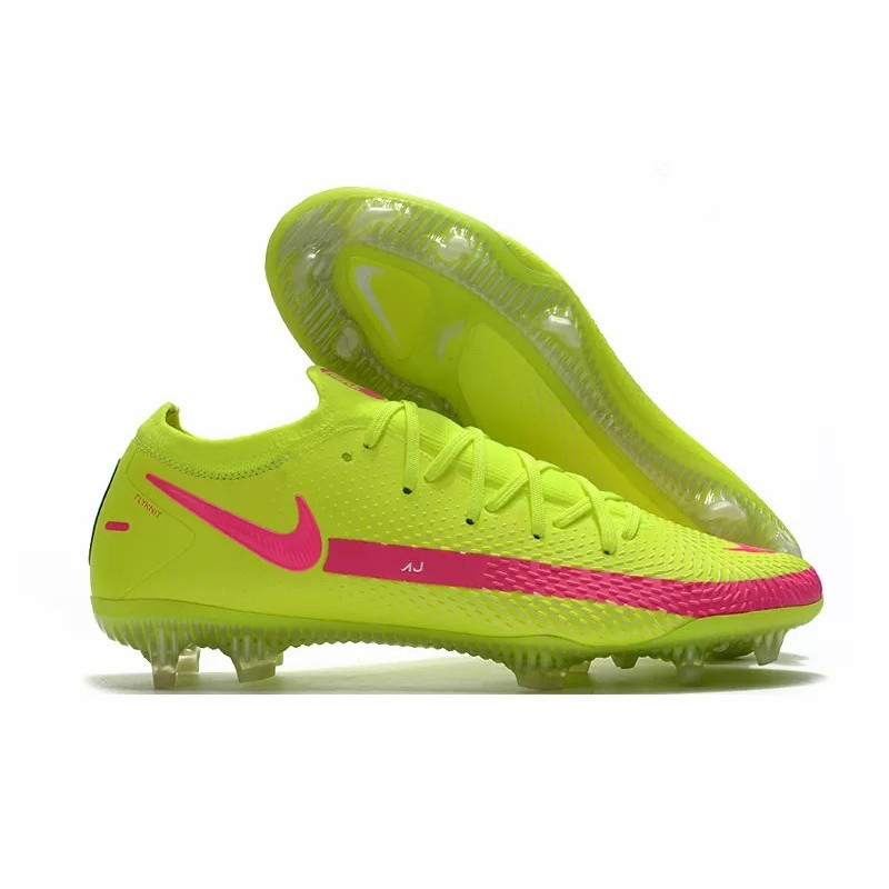 Botas de Fútbol Nike Phantom GT Elite FG Amarillo / Gris&Blanco&Amarillo / Blanco&Gris / Negro&Blanco / Rosado&Verde Oscuro / Blanco / Gris&Azul / Blanco&Amarillo / Amarillo Fluorescente (#39~#45)