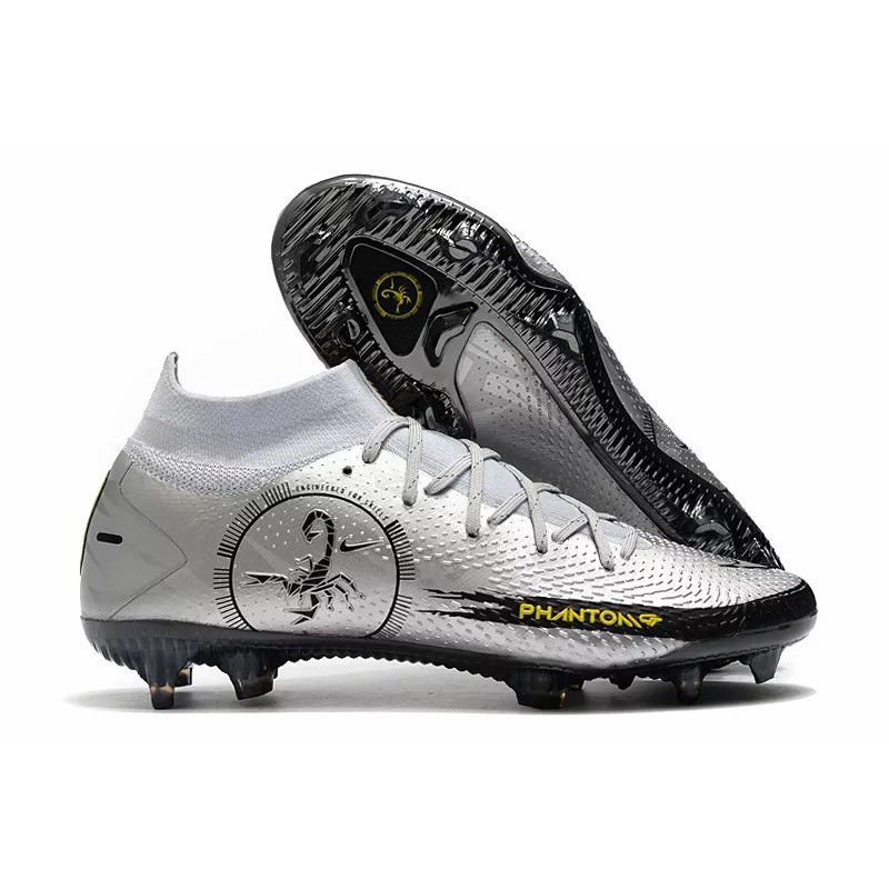 Botas de Fútbol Nike Phantom Scorpion Elite DF FG High Top Plateado (#39~#45)