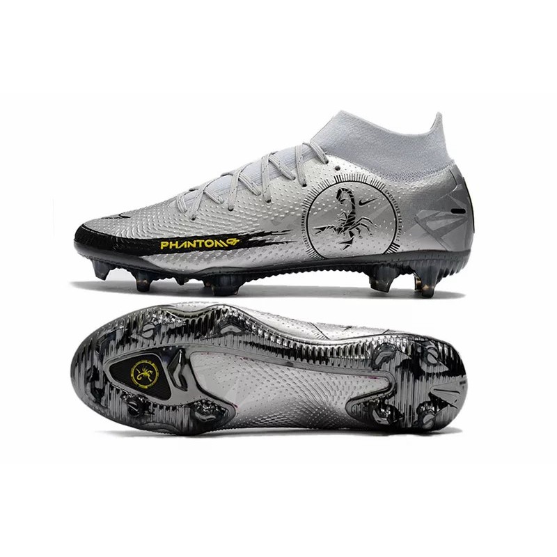 Botas de Fútbol Nike Phantom Scorpion Elite DF FG High Top Plateado (#39~#45)