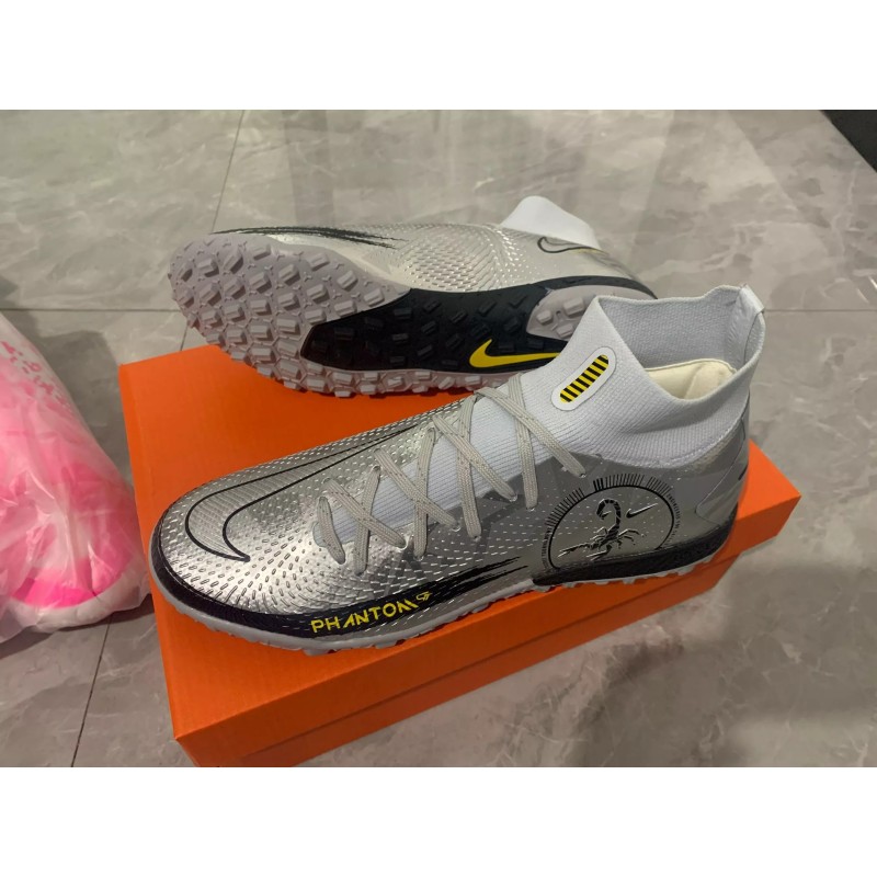 Botas de Fútbol Nike Phantom Scorpion Elite DF TF Plateado (#39~#45)
