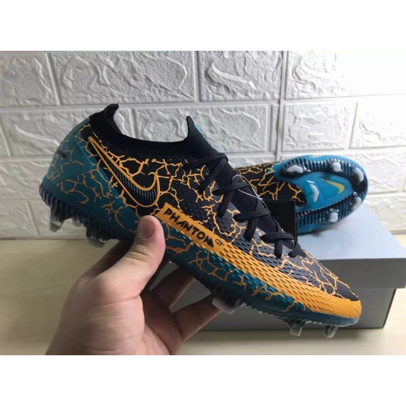 Botas de Fútbol Nike Phantom GT Elite 3D FG Naranja&Turquesa (#38~#45)