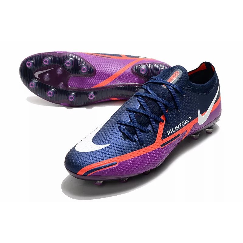 Botas de Fútbol Nike Phantom GT Elite AG-Pro Azul Marino&Púrpura / Marfil / Blanco&Rojo / Verde Fluorescente / Blanco&Multicolor / Plateado / Negro&Rojo / Negro&Rosado / Blanco&Rosado (#39~#45)