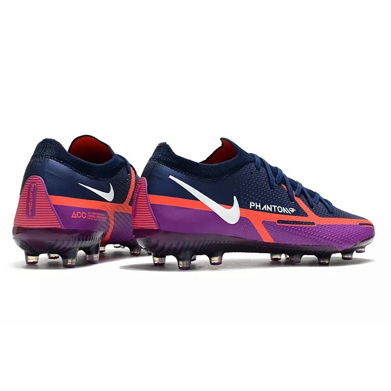 Botas de Fútbol Nike Phantom GT Elite AG-Pro Azul Marino&Púrpura / Marfil / Blanco&Rojo / Verde Fluorescente / Blanco&Multicolor / Plateado / Negro&Rojo / Negro&Rosado / Blanco&Rosado (#39~#45)