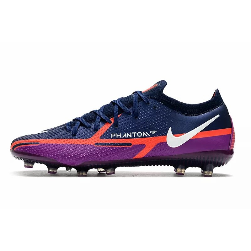 Botas de Fútbol Nike Phantom GT Elite AG-Pro Azul Marino&Púrpura / Marfil / Blanco&Rojo / Verde Fluorescente / Blanco&Multicolor / Plateado / Negro&Rojo / Negro&Rosado / Blanco&Rosado (#39~#45)