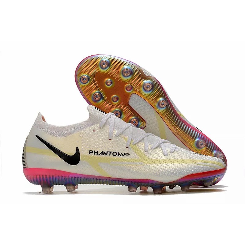 Botas de Fútbol Nike Phantom GT Elite AG-Pro Azul Marino&Púrpura / Marfil / Blanco&Rojo / Verde Fluorescente / Blanco&Multicolor / Plateado / Negro&Rojo / Negro&Rosado / Blanco&Rosado (#39~#45)