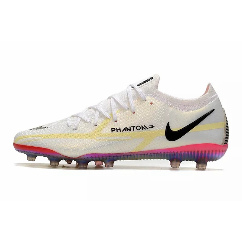 Botas de Fútbol Nike Phantom GT Elite AG-Pro Azul Marino&Púrpura / Marfil / Blanco&Rojo / Verde Fluorescente / Blanco&Multicolor / Plateado / Negro&Rojo / Negro&Rosado / Blanco&Rosado (#39~#45)