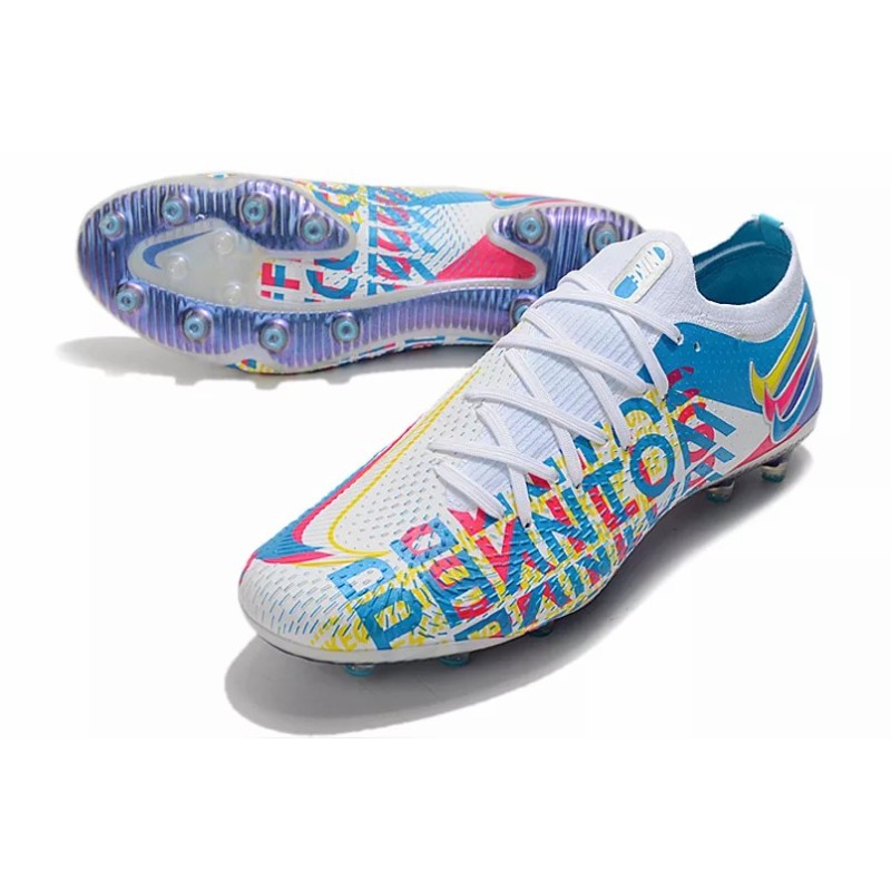 Botas de Fútbol Nike Phantom GT Elite AG-Pro Azul Marino&Púrpura / Marfil / Blanco&Rojo / Verde Fluorescente / Blanco&Multicolor / Plateado / Negro&Rojo / Negro&Rosado / Blanco&Rosado (#39~#45)