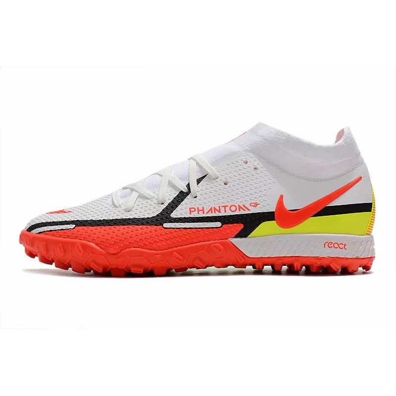 Botas de Fútbol Nike Phantom GT Pro TF Alta Blanco&Rojo (#39~#45)