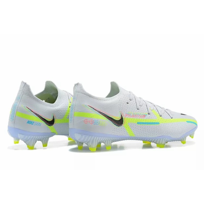 Botas de Fútbol Nike Phantom GT2 Elite FG Blanco&Amarillo Fluorescente (#39~#45)