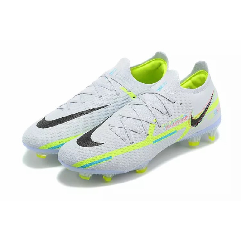 Botas de Fútbol Nike Phantom GT2 Elite FG Blanco&Amarillo Fluorescente (#39~#45)
