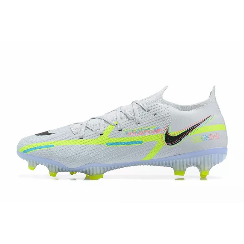 Botas de Fútbol Nike Phantom GT2 Elite FG Blanco&Amarillo Fluorescente (#39~#45)