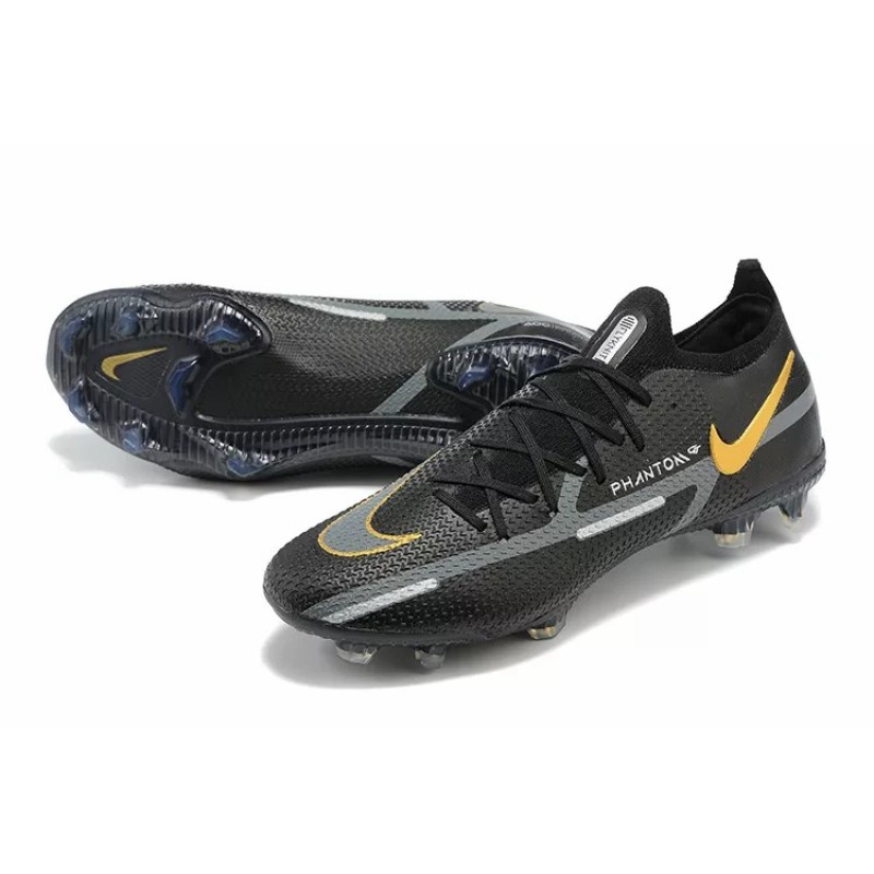 Botas de Fútbol Nike Phantom GT2 Elite FG Negro&Amarillo (#39~#45)