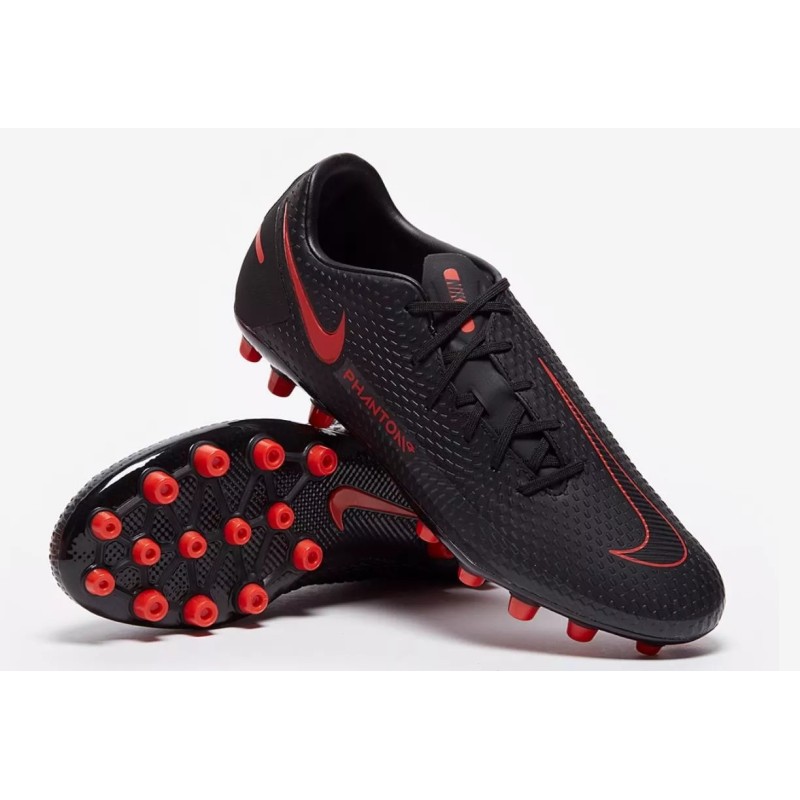 Botas de Fútbol Nike Phantom GT Academy AG Unisex Negro&Rojo  /  Negro&Rosado (#37~#44)