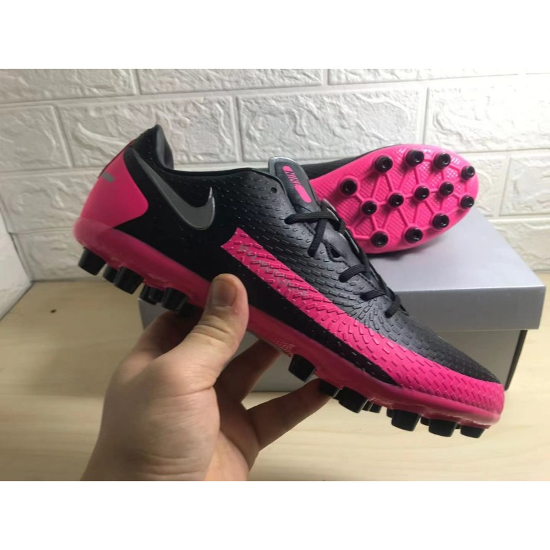 Botas de Fútbol Nike Phantom GT Academy AG Unisex Negro&Rojo  /  Negro&Rosado (#37~#44)