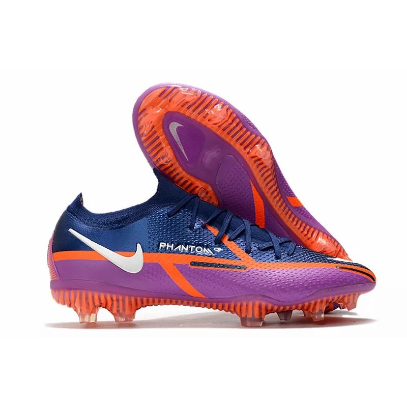 Botas de Fútbol Nike Phantom GT II Elite DF FG Azul Marino&Púrpura (#39~#45)