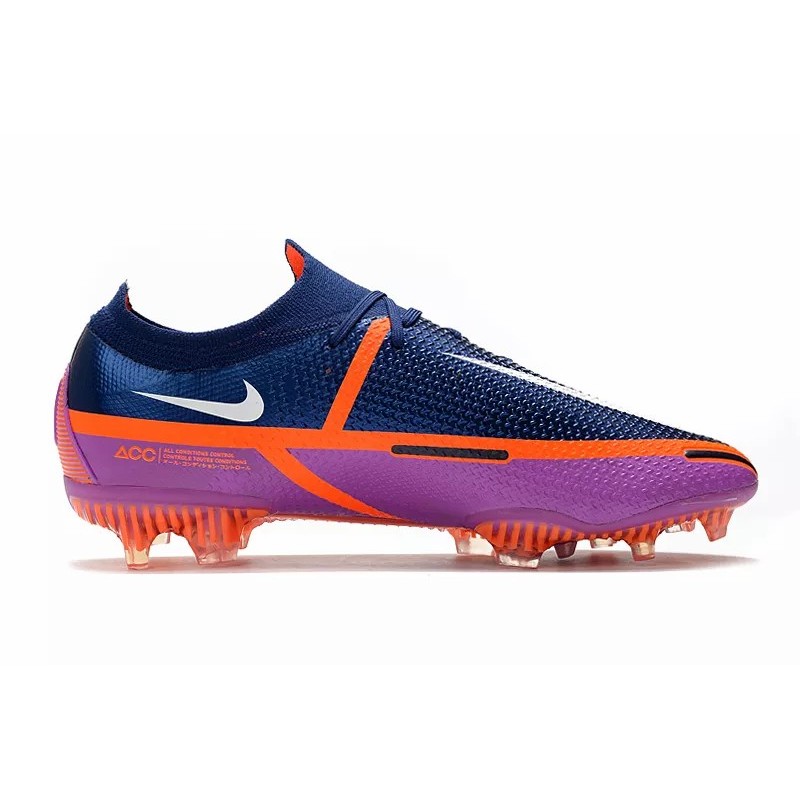 Botas de Fútbol Nike Phantom GT II Elite DF FG Azul Marino&Púrpura (#39~#45)