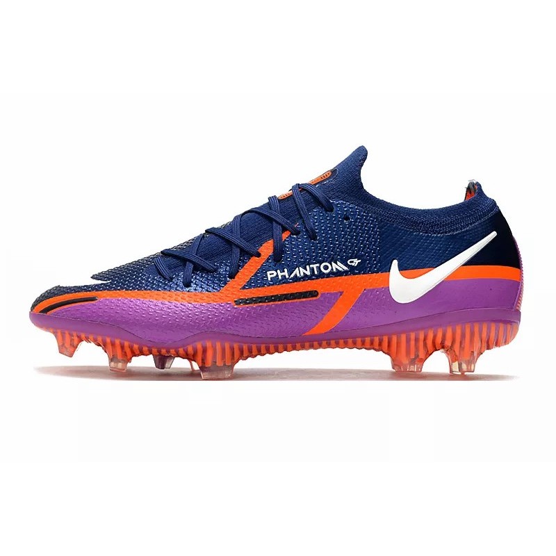 Botas de Fútbol Nike Phantom GT II Elite DF FG Azul Marino&Púrpura (#39~#45)