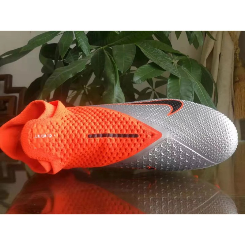Botas de Fútbol Nike Phantom Vision Elite DF FG Naranja&Plateado (#39~#45)