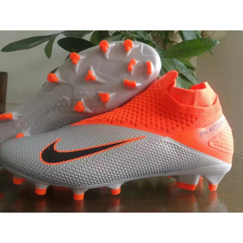 Botas de Fútbol Nike Phantom Vision Elite DF FG Naranja&Plateado (#39~#45)