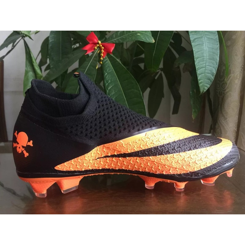 Botas de Fútbol Nike Phantom Vision Elite DF FG Naranja&Negro (#39~#45)