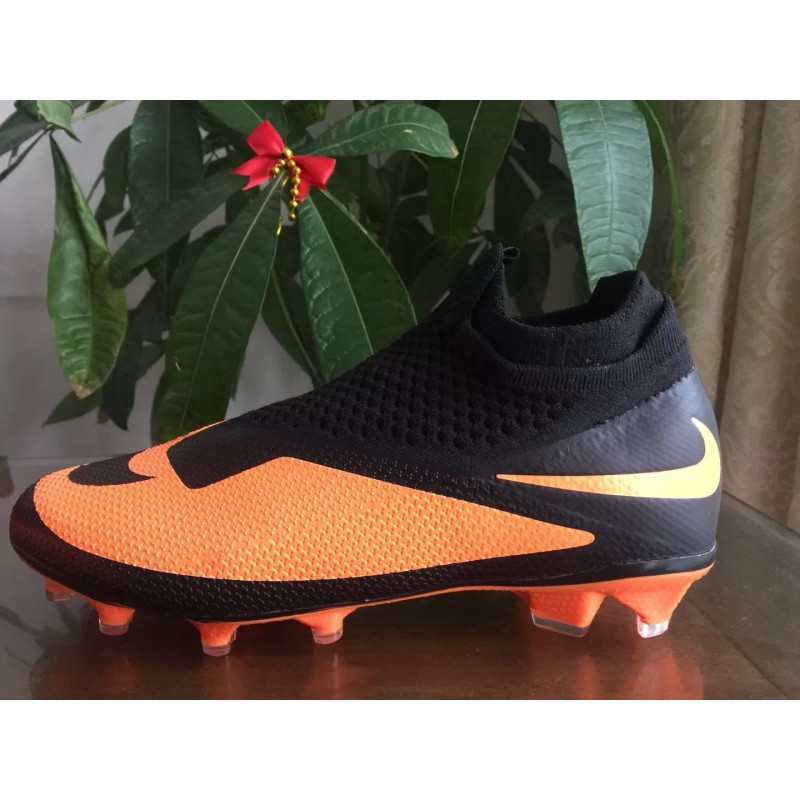Botas de Fútbol Nike Phantom Vision Elite DF FG Naranja&Negro (#39~#45)