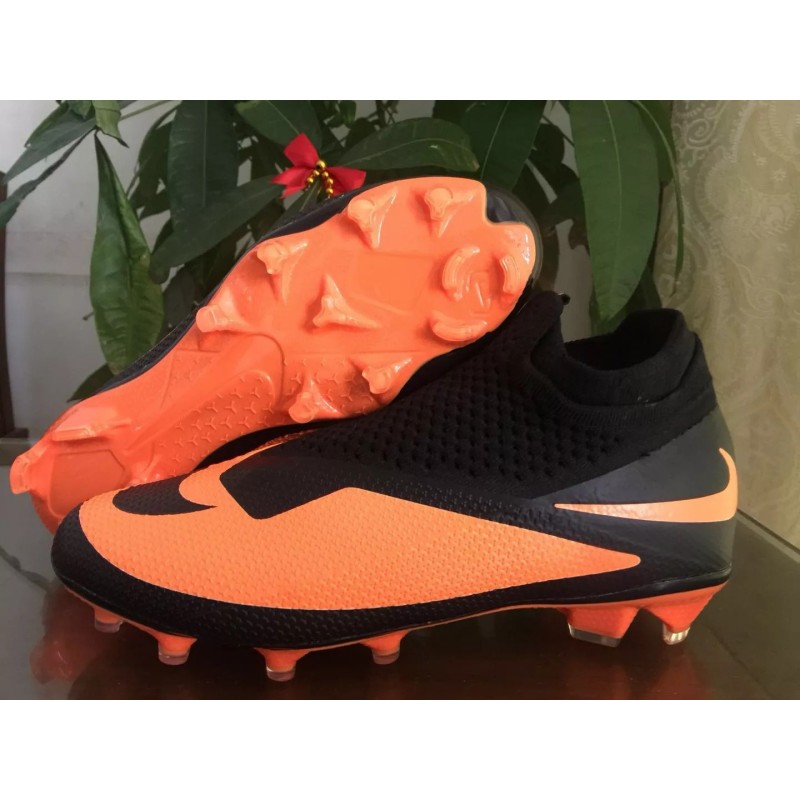 Botas de Fútbol Nike Phantom Vision Elite DF FG Naranja&Negro (#39~#45)