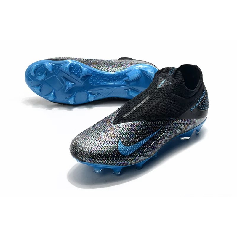Botas de Fútbol Nike Phantom Vision Elite DF FG Negro&Azul (#39~#45)