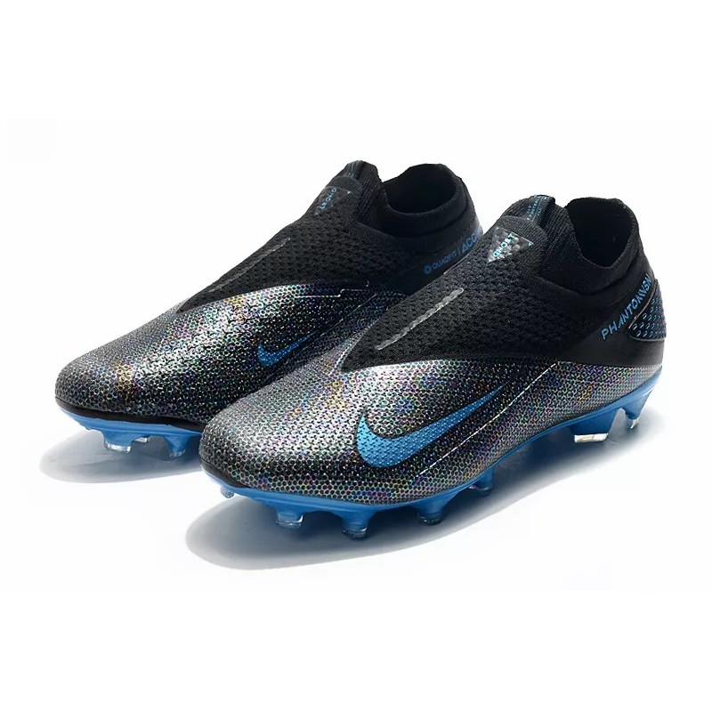 Botas de Fútbol Nike Phantom Vision Elite DF FG Negro&Azul (#39~#45)