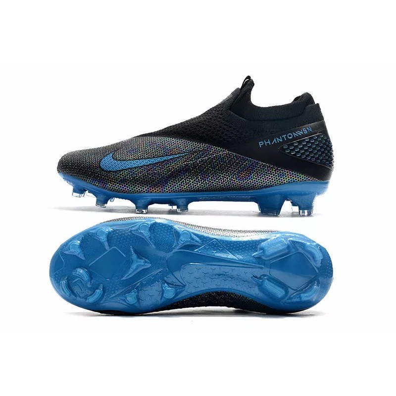 Botas de Fútbol Nike Phantom Vision Elite DF FG Negro&Azul (#39~#45)