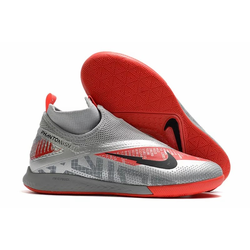 Botas de Fútbol Nike React Phantom Vision 2 Pro Dynamic Fit IC Gris / Blanco&Negro / Verde Fluorescente / Negro&Auzl / Rosa / Verde Oscuro (#39~#45)