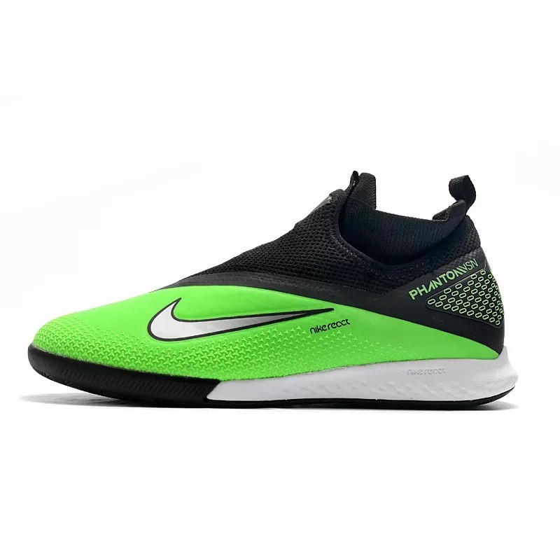 Botas de Fútbol Nike React Phantom Vision 2 Pro Dynamic Fit IC Gris / Blanco&Negro / Verde Fluorescente / Negro&Auzl / Rosa / Verde Oscuro (#39~#45)