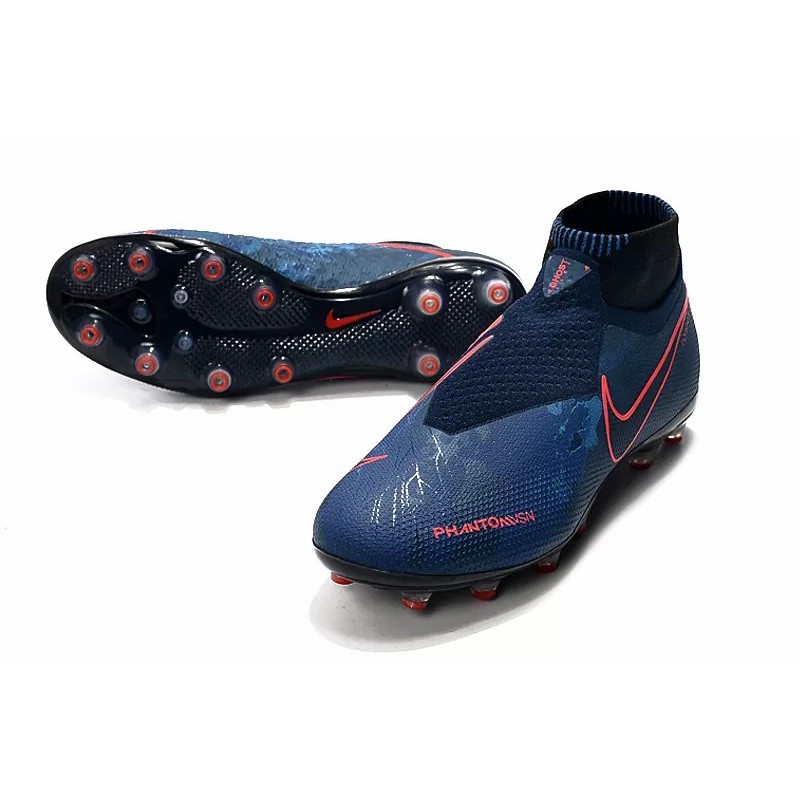 Botas de Fútbol Nike Phantom VSN Elite DF AG Azul Marino (#39~#45)
