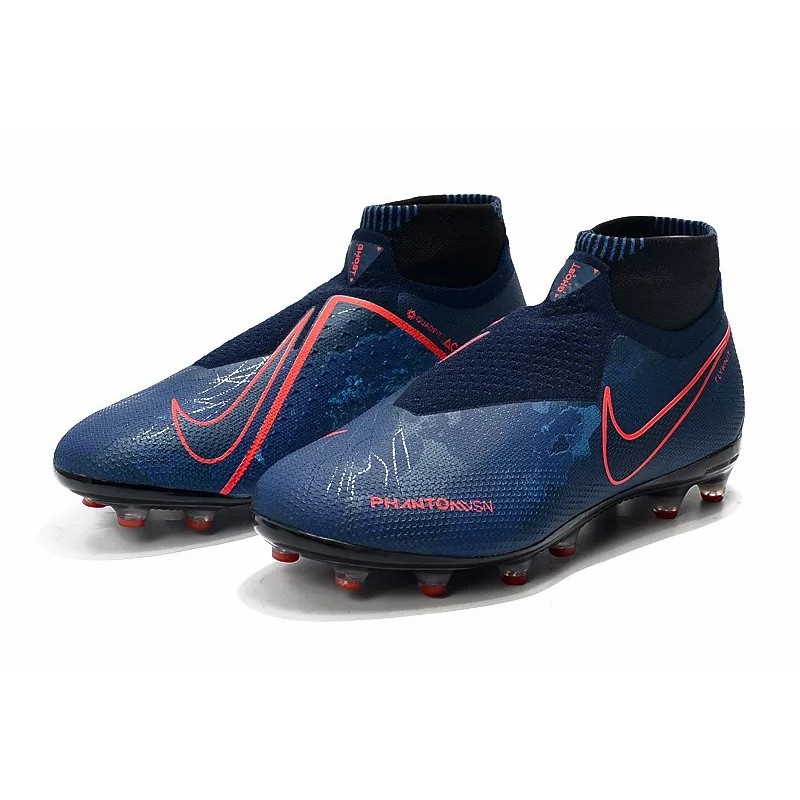 Botas de Fútbol Nike Phantom VSN Elite DF AG Azul Marino (#39~#45)