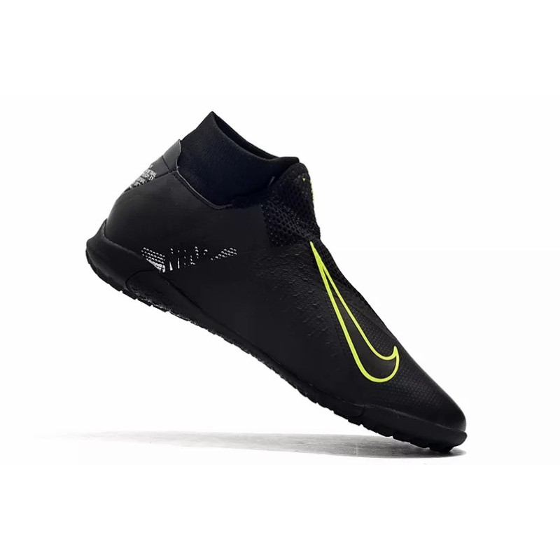 Botas de Fútbol Nike Phantom Vison Academy DF TF Negro / Amarillo Fluorescente (#39~#45)