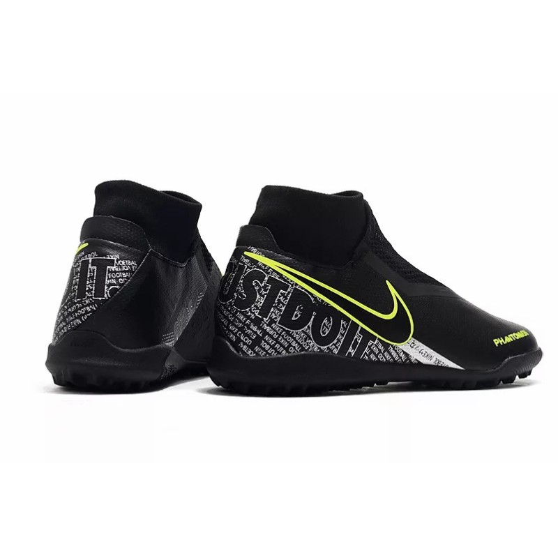 Botas de Fútbol Nike Phantom Vison Academy DF TF Negro / Amarillo Fluorescente (#39~#45)
