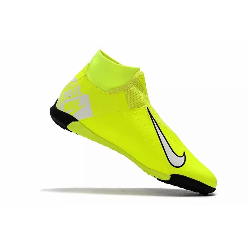 Botas de Fútbol Nike Phantom Vison Academy DF TF Negro / Amarillo Fluorescente (#39~#45)