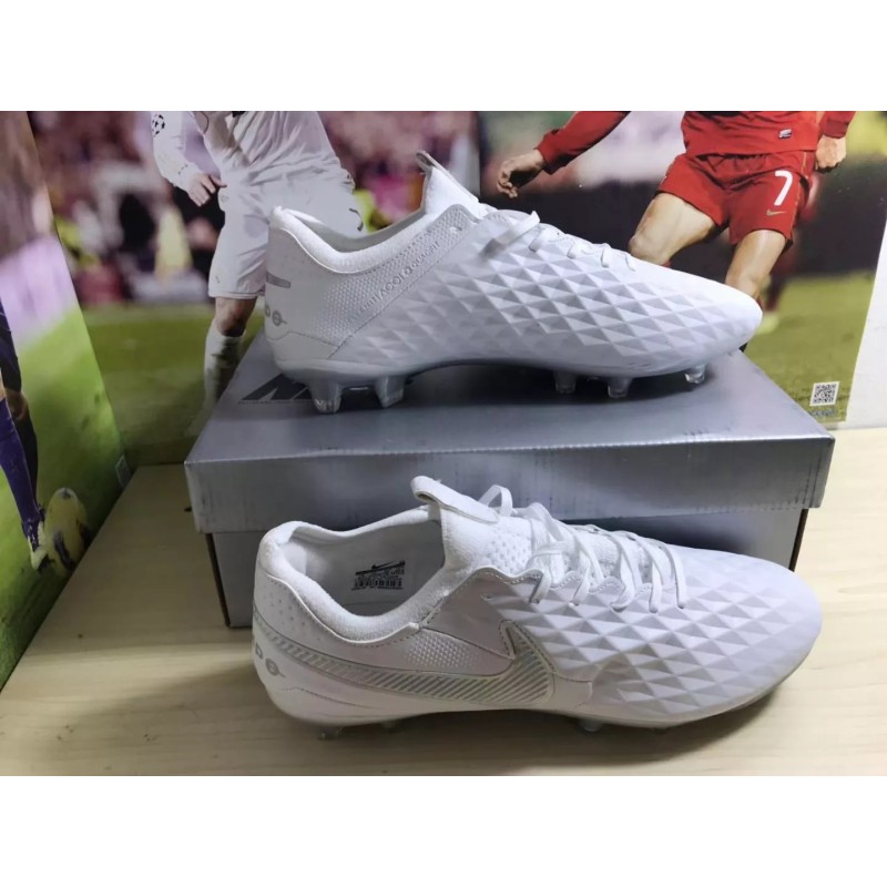 Botas de Fútbol Nike Tiempo Legend VIII Elite FG Blanco (#38~#45)