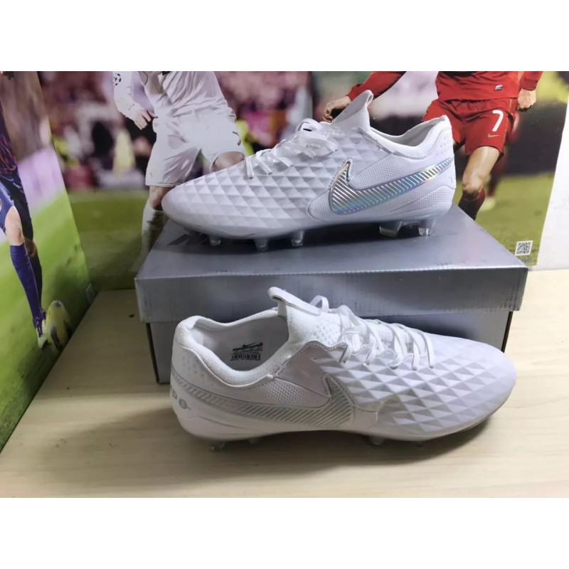 Botas de Fútbol Nike Tiempo Legend VIII Elite FG Blanco (#38~#45)