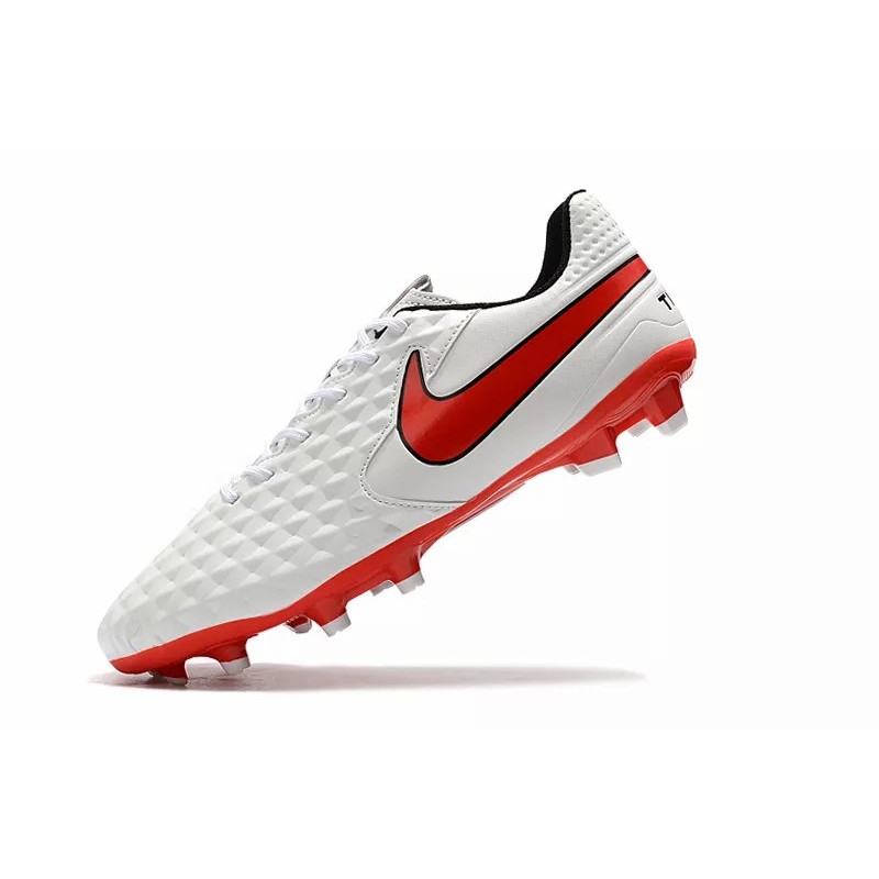 Botas de Fútbol Nike Tiempo Legend VIII FG Blanco&Rojo (#39~#45)