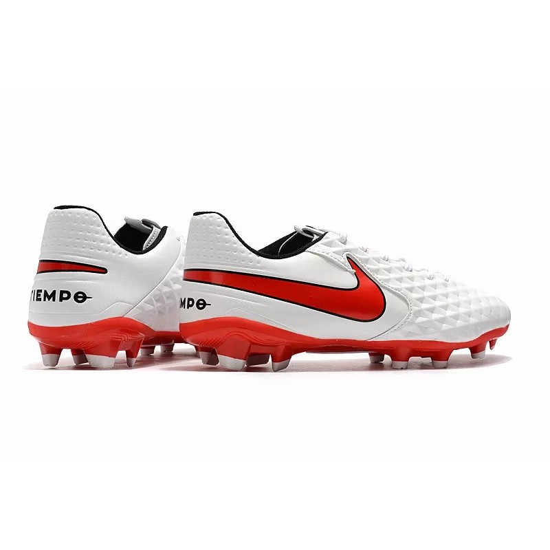 Botas de Fútbol Nike Tiempo Legend VIII FG Blanco&Rojo (#39~#45)