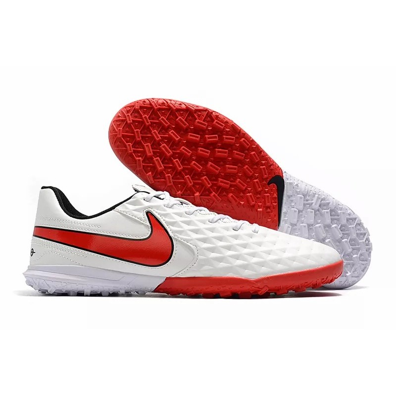 Botas de Fútbol Nike Tiempo Legend VIII TF Blanco&Rojo (#39~#45)