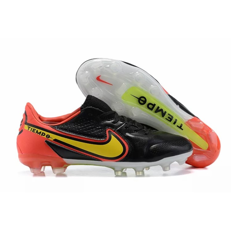 Botas de Fútbol Nike Tiempo Legend 9 FG Negro&Rojo (#39~#45)