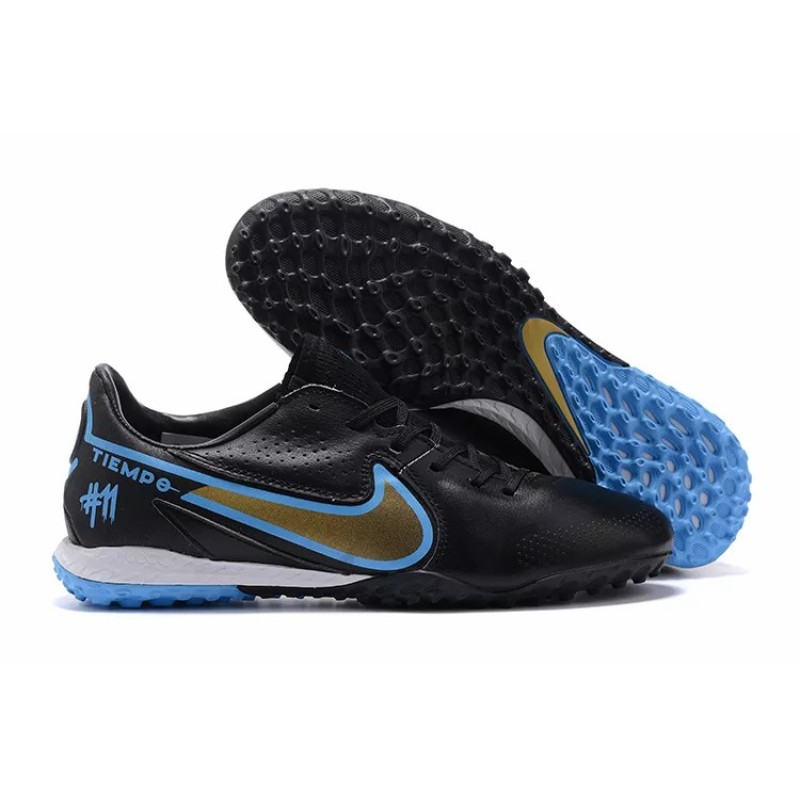 Botas de Fútbol Nike Tiempo Legend 9 TF Negro (#39~#45)