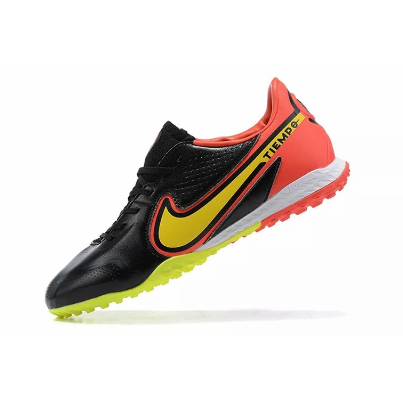 Botas de Fútbol Nike Tiempo Legend 9 TF Negro&Amarillo&Rojo (#39~#45)