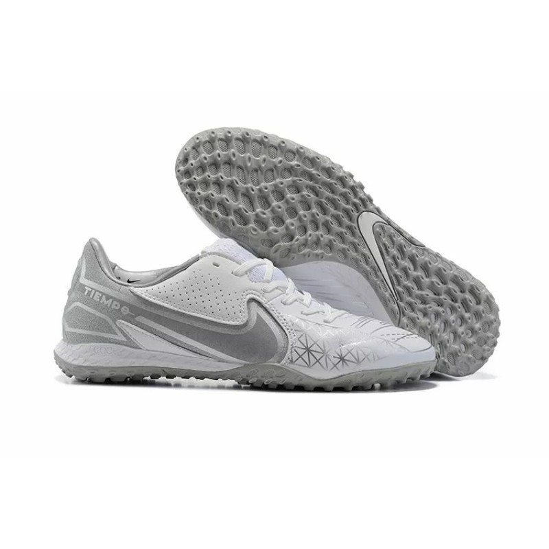 Botas de Fútbol Nike Tiempo Legend 9 TF Blanco&Gris (#39~#45)
