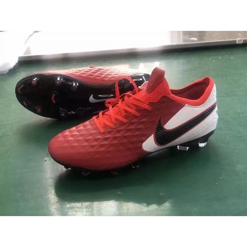 Botas de Fútbol Nike Tiempo Legend VIII FG Azul / Rojo (#38~#45)